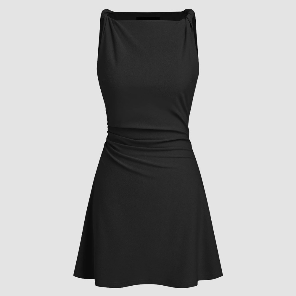 Cider Black Mini Dress